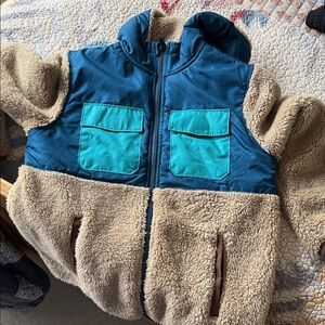 Old Navy Blue and Tan Kids Jacket